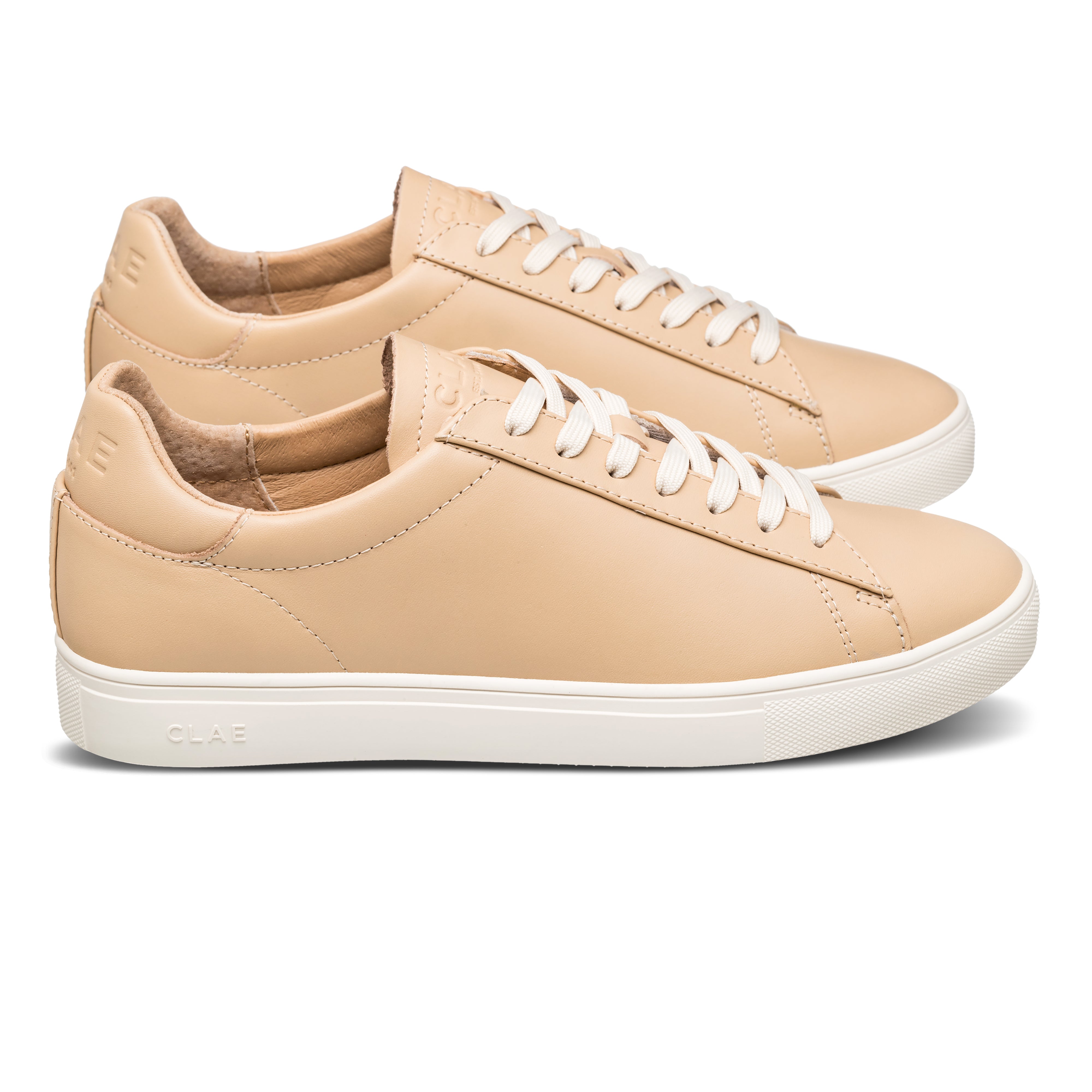 Bradley court shoe in Vegtan Leather, side view showing classic silhouette, premium leather upper, and timeless design.