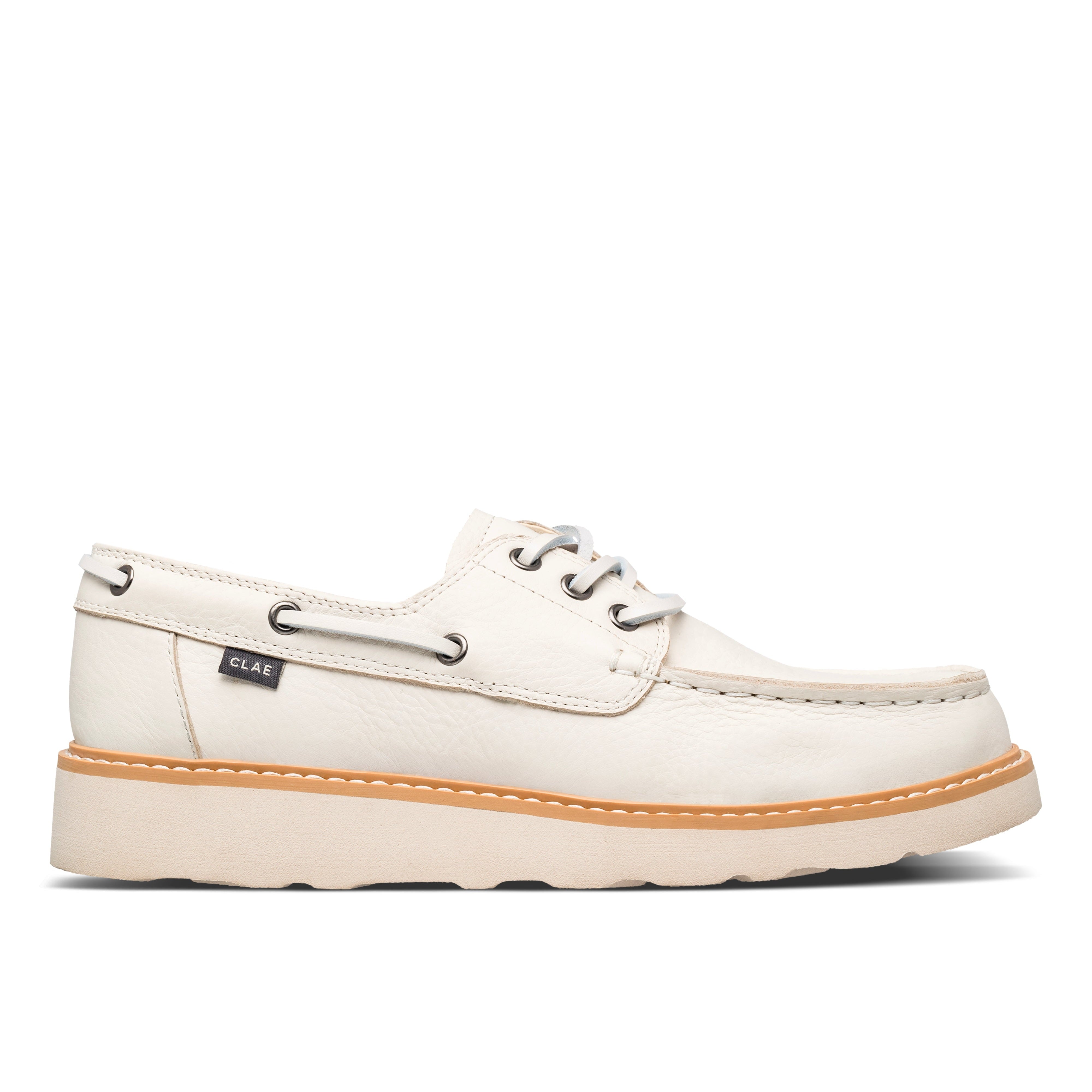 新品　have Leather Lace Scalap BL white CARTER