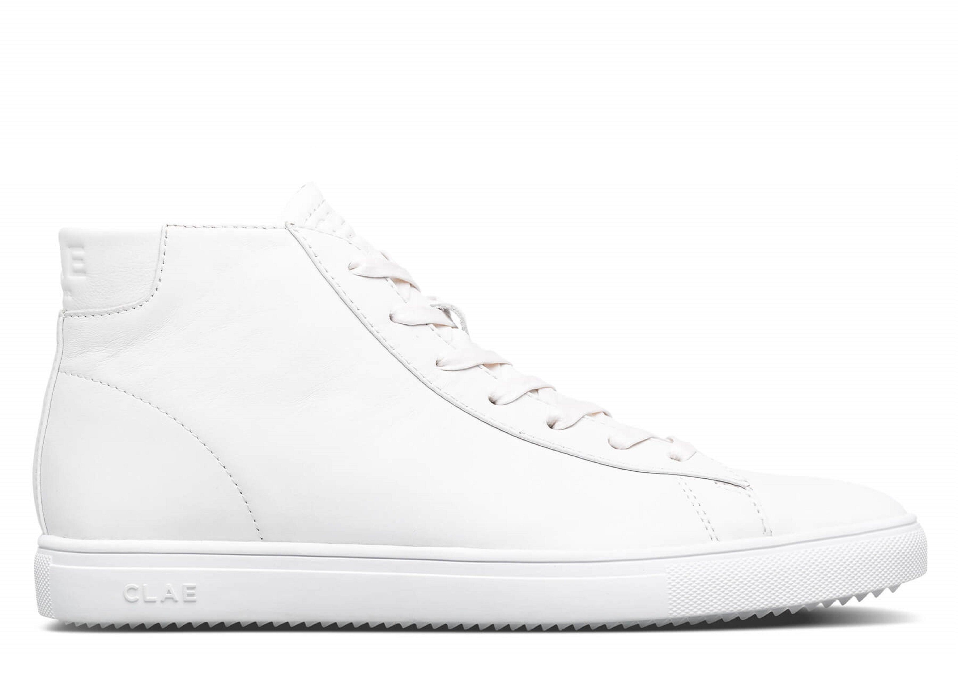 36 Triple White Leather BRADLEY MID - Main Image